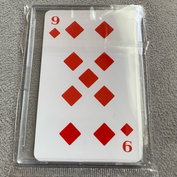 Prada Designer Beauty Black Playing Card in a Case the 9 of Diamonds NIB - Picture 8 of 11